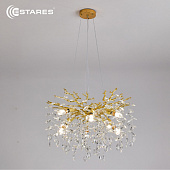Люстра ROXANA 55 E14х8 R-600x1200-GOLD/CRYSTAL-220-IP20