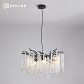 Люстра ROXANA 65 E14х8 R-600x1200-BLACK/CRYSTAL-220-IP20