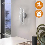 Управляемый светодиодный светильник-бра LUMIERA 10W I-ON OFF-215x90x80-CHROME CLEAR-220-IP20