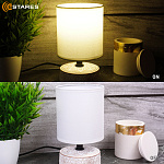 Настольная лампа DELTA 1xE14 R-120x200-WHITE BLACK-220-IP20