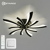 Управляемая светодиодная люстра  ALESSIA 100W 5V-IRC-600x600x70-BLACK/WHITE-220-IP20