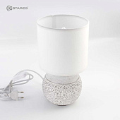 Настольная лампа ALFA 1xE14 R-125x150x265-WHITE/WHITE-220-IP20