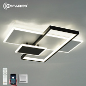 Управляемая светодиодная люстра LAMPARAS 90W 3L-APP-500x500x70-WHITE/BLACK/WHITE-220-IP20