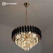 Люстра SIMONA86 8хЕ14-480х890-BKGD/CRYSTAL-220-IP20